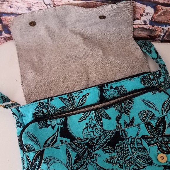 Large Double Compartment Organizer Shoulder Bag - Picture 3 of 6